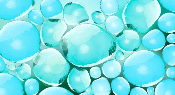 Perłowe Krople Wody Leczenia Twarzy Piękny Produkt Kosmetyczny Renderowania Kropli — Zdjęcie stockowe