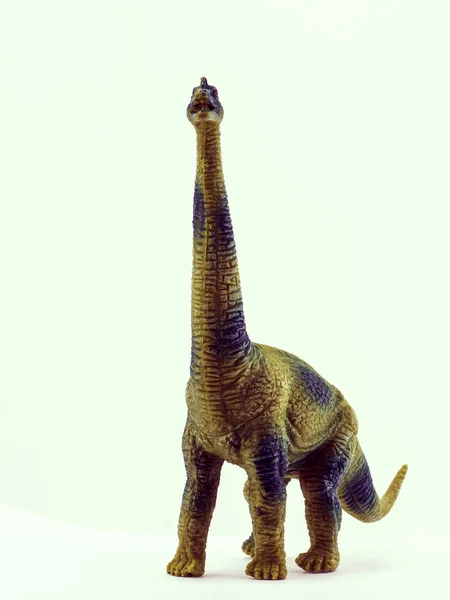 Ізольований Іграшковий Динозавр Білому — стокове фото