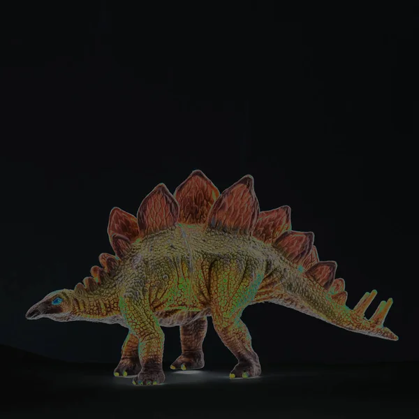 Іграшковий Динозавр Ізольований Маленька Пластикова Модель Дітей — стокове фото