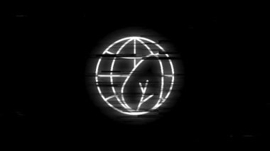 Beyaz arkaplanda izole edilmiş neon çizgi dizaynlı ECOLOGY hata simgesi. Sağlık koruması. Hareket grafiği.