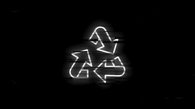 Beyaz arkaplanda izole edilmiş neon çizgi dizaynlı ECOLOGY hata simgesi. Sağlık koruması. Hareket grafiği.