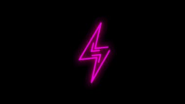 Beyaz arkaplanda izole edilmiş neon çizgi dizaynlı ECOLOGY simgesi. Sağlık koruması. Hareket grafiği.