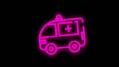 Modern konseptler, ağ ve beyaz arka plandaki uygulamalar için sağlık hizmetleri çizgi simgeleri. Hareket grafiği.