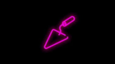 Modern kavramlar, web ve beyaz arka plandaki uygulamalar için CONSTRUCTION çizgi simgesi. Hareket grafiği.