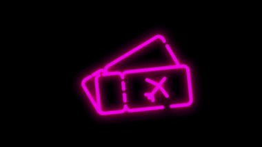 Beyaz arkaplanda çizgi tasarımı izole edilmiş TRAVEL neon simgesi. Dünyanın her yerinde. Hareket grafiği.