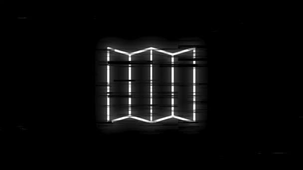 Піктограма глюка TRAVEL з лінією дизайну ізольовано на білому тлі. У всьому світі. Графічний рух . — стокове відео