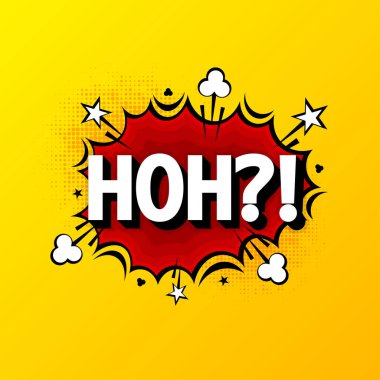 Komik kelime Boom. Çizgi roman konuşma balonu şablonu. Çizgi film tarzı çizgi roman diyalog bulutu. Sanat patlaması. Vektör illüstrasyonu.