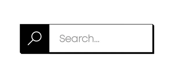 Search bar. For ui, design and web site. Search Address and navigation bar icon. Vector illustration. — Stock Vector