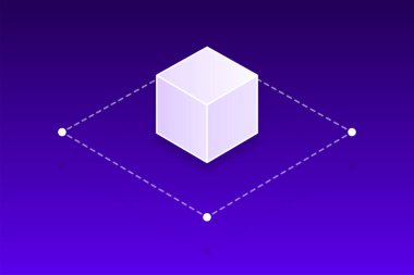 Artırılmış Gerçeklik simgesi. Artırılmış gerçeklik sembolü tasarımı. Vektör illüstrasyonu