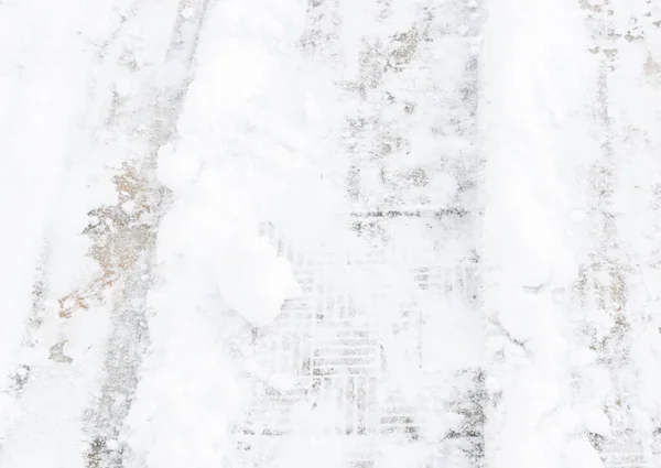 Sněhové Stezky Zbavené Velkého Množství Sněhu — Stock fotografie