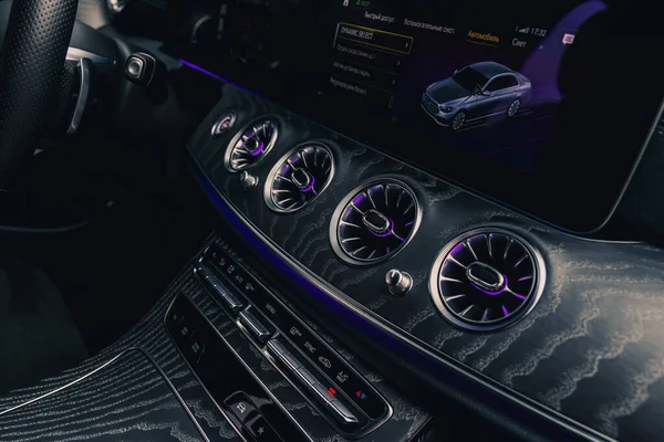 Interior Mercedes Benz E200 Yang Baru Kyiv Ukraina September 2021 — Stok Foto