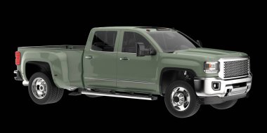 Kamyonet arka planda izole edilmiş. 3d görüntüleme - illüstrasyon