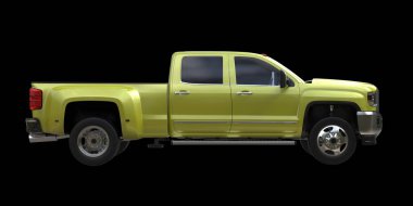 Kamyonet arka planda izole edilmiş. 3d görüntüleme - illüstrasyon