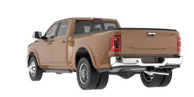 Kamyonet arka planda izole edilmiş. 3d görüntüleme - illüstrasyon