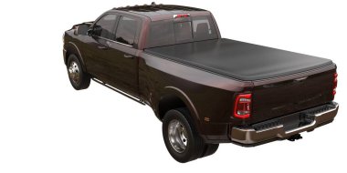 Kamyonet arka planda izole edilmiş. 3d görüntüleme - illüstrasyon