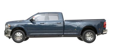 Kamyonet arka planda izole edilmiş. 3d görüntüleme - illüstrasyon