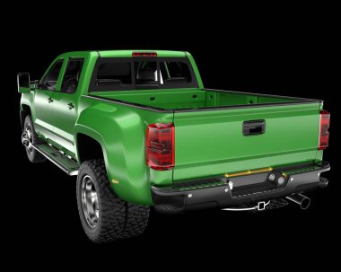 Kamyonet arka planda izole edilmiş. 3d görüntüleme - illüstrasyon