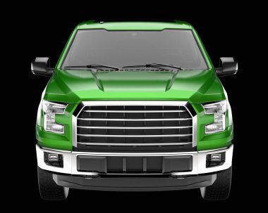 Kamyonet arka planda izole edilmiş. 3d görüntüleme - illüstrasyon