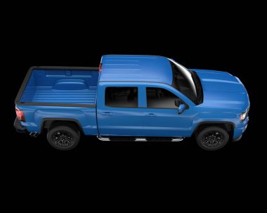 Kamyonet arka planda izole edilmiş. 3d görüntüleme - illüstrasyon