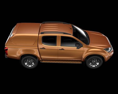 Kamyonet arka planda izole edilmiş. 3d görüntüleme - illüstrasyon