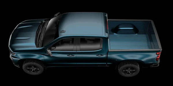 Pickup Lastbil Isolerad Bakgrunden Återgivning Illustration — Stockfoto