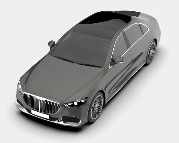豪华轿车靠背隔离 3D渲染 — 图库照片