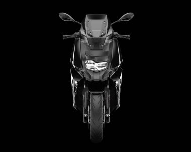 Scooter arka planda izole edilmiş. 3d görüntüleme - illüstrasyon