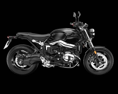 Motosiklet arka planda izole edilmiş. 3d görüntüleme - illüstrasyon