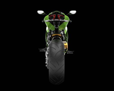 Arka planda süper motor izole edilmiş. 3d görüntüleme - illüstrasyon