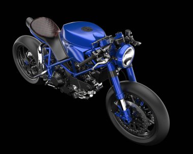 Arka planda hızlı bisiklet izole edilmiş. 3d görüntüleme - illüstrasyon