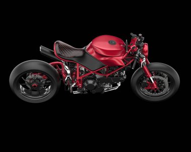 Arka planda hızlı bisiklet izole edilmiş. 3d görüntüleme - illüstrasyon