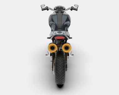 Arka planda hızlı bisiklet izole edilmiş. 3d görüntüleme - illüstrasyon