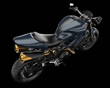 Arka planda hızlı bisiklet izole edilmiş. 3d görüntüleme - illüstrasyon