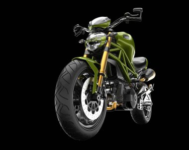 Arka planda hızlı bisiklet izole edilmiş. 3d görüntüleme - illüstrasyon