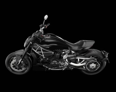 Arka planda hızlı motosiklet izole edilmiş. 3d görüntüleme - illüstrasyon