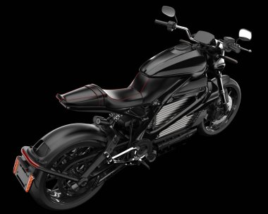 Arka planda hızlı motosiklet izole edilmiş. 3d görüntüleme - illüstrasyon