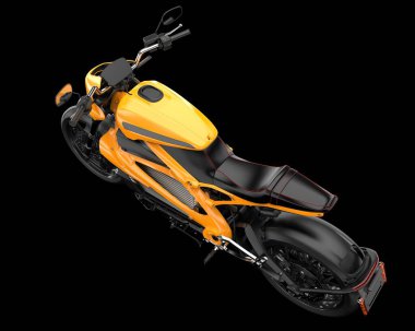 Arka planda hızlı motosiklet izole edilmiş. 3d görüntüleme - illüstrasyon