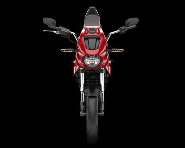 Arka planda hızlı motosiklet izole edilmiş. 3d görüntüleme - illüstrasyon