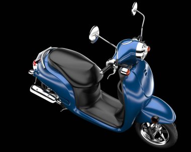 Motosiklet arka planda izole edilmiş. 3d görüntüleme - illüstrasyon