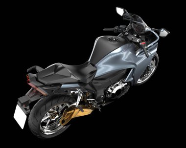 Arka planda hızlı bisiklet izole edilmiş. 3d görüntüleme - illüstrasyon