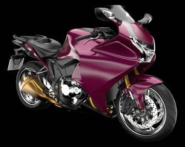 Arka planda hızlı bisiklet izole edilmiş. 3d görüntüleme - illüstrasyon