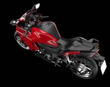 Arka planda hızlı bisiklet izole edilmiş. 3d görüntüleme - illüstrasyon