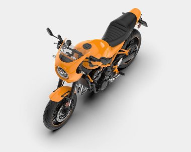 Arka planda hızlı bisiklet izole edilmiş. 3d görüntüleme - illüstrasyon