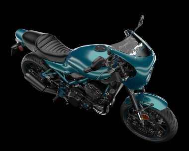 Arka planda hızlı bisiklet izole edilmiş. 3d görüntüleme - illüstrasyon