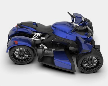 ATV arka planda izole edildi. 3d görüntüleme - illüstrasyon