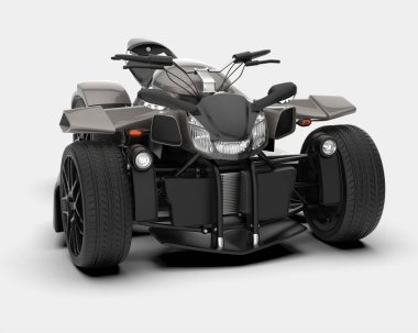 ATV arka planda izole edildi. 3d görüntüleme - illüstrasyon