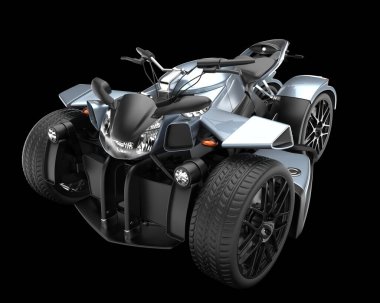 ATV arka planda izole edildi. 3d görüntüleme - illüstrasyon