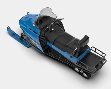 Kar aracı arka planda izole edildi. 3d görüntüleme - illüstrasyon