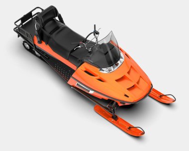 Kar aracı arka planda izole edildi. 3d görüntüleme - illüstrasyon