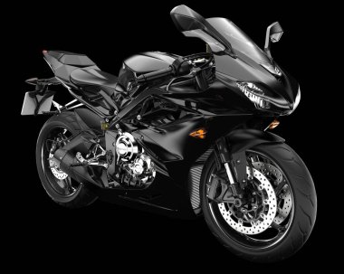 Arka planda hızlı bisiklet izole edilmiş. 3d görüntüleme - illüstrasyon